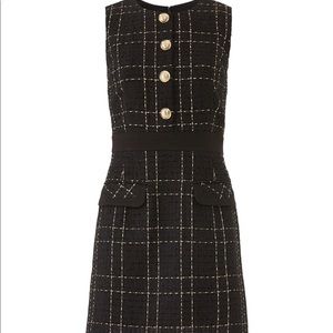 Slate & Willow Black tweed Checkered Dress